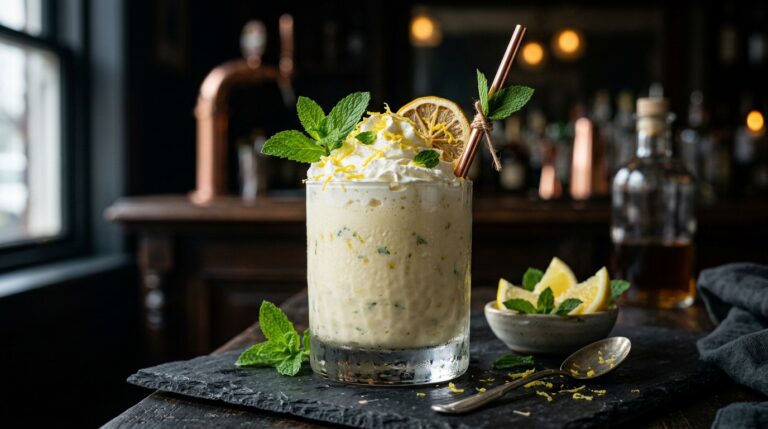 Zesty Lemon and Mint Milkshake