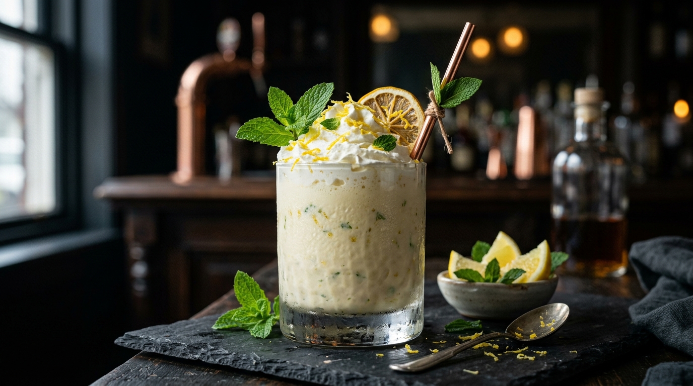 Zesty Lemon and Mint Milkshake - main hero image