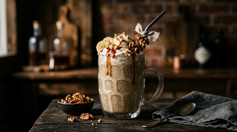 Hearty Banana and Walnut Milkshake