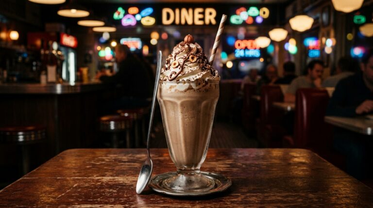 Mocha Hazelnut Diner-Style Milkshake
