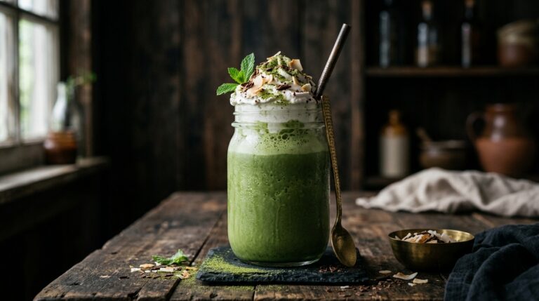 Vegan Coconut Matcha Milkshake