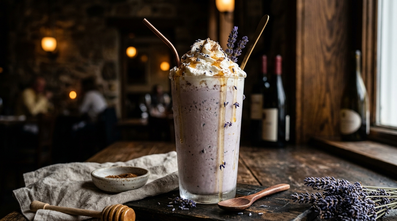 Spiced Honey Lavender Milkshake - main hero image