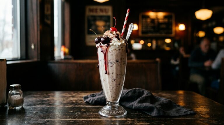 Cherry Vanilla Malt Milkshake