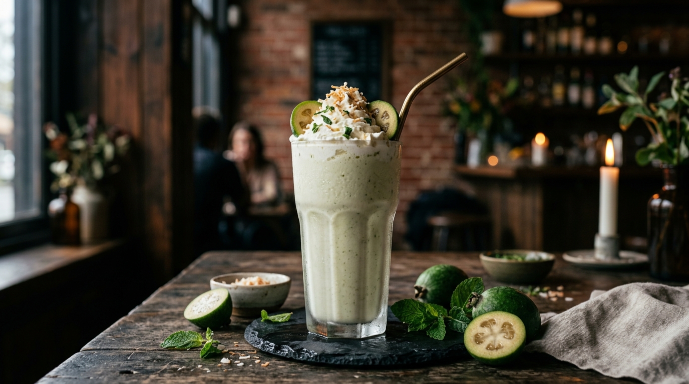 Feijoa Mint Refreshing Milkshake - main hero image