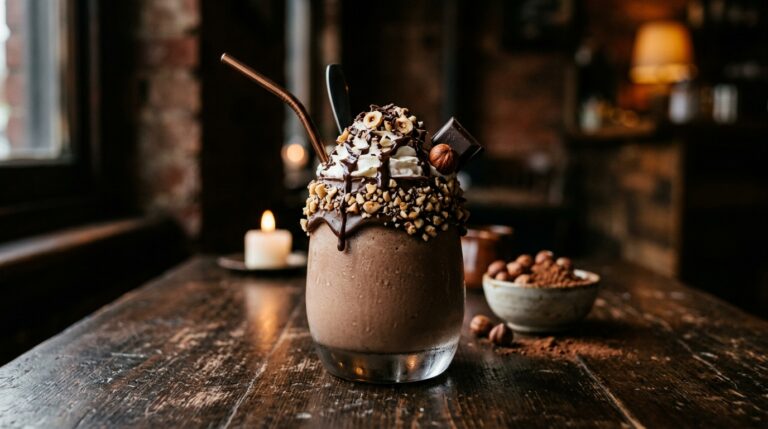Indulgent Hazelnut Chocolate Protein Milkshake