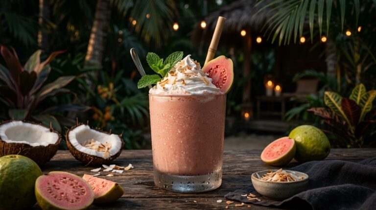 Tropical Guava Coconut Milkshake