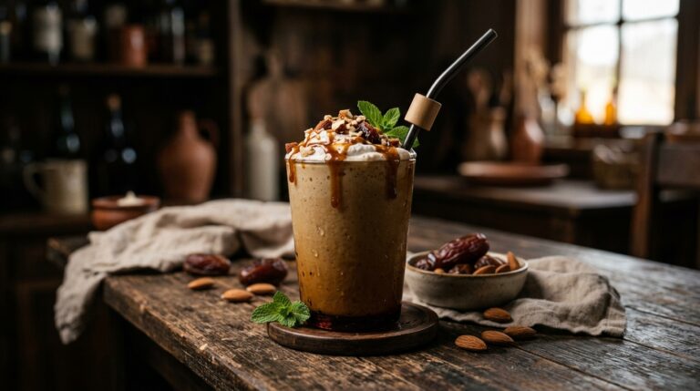 Vegan Date and Almond Milkshake