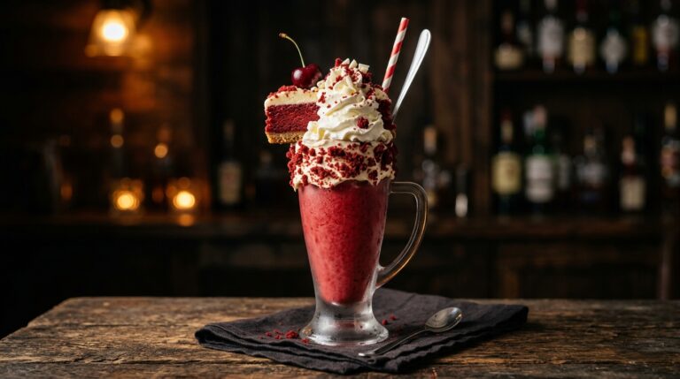 Red Velvet Cheesecake Dessert Milkshake