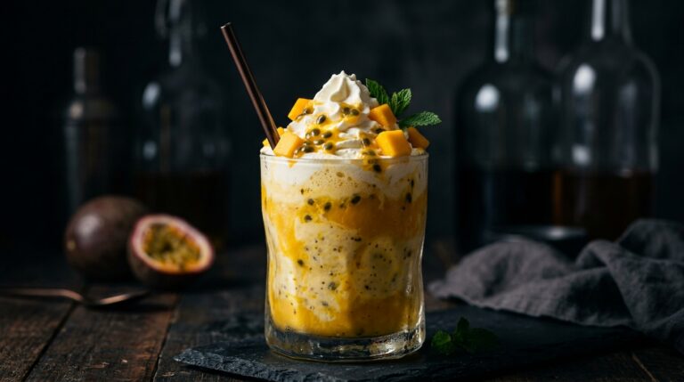 Exotic Mango and Passionfruit Milkshake