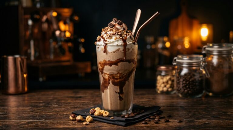 Creamy Hazelnut Espresso Milkshake