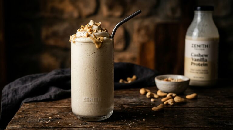 Smooth Cashew Vanilla Protein Milkshake
