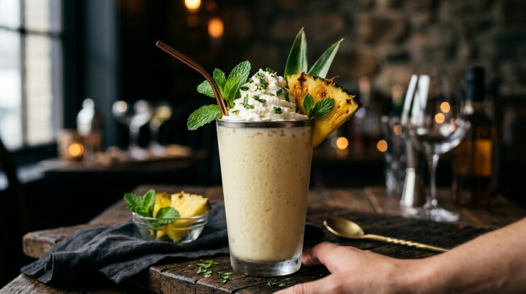 Zesty Pineapple Mint Milkshake