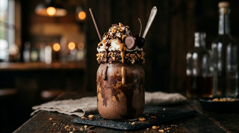 Decadent Chocolate Peanut Butter Milkshake
