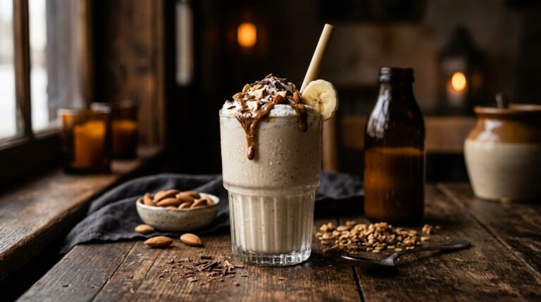 Healthy Banana Almond Milkshake