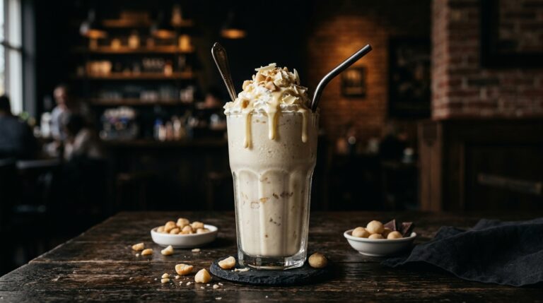 White Chocolate Macadamia Nut Milkshake