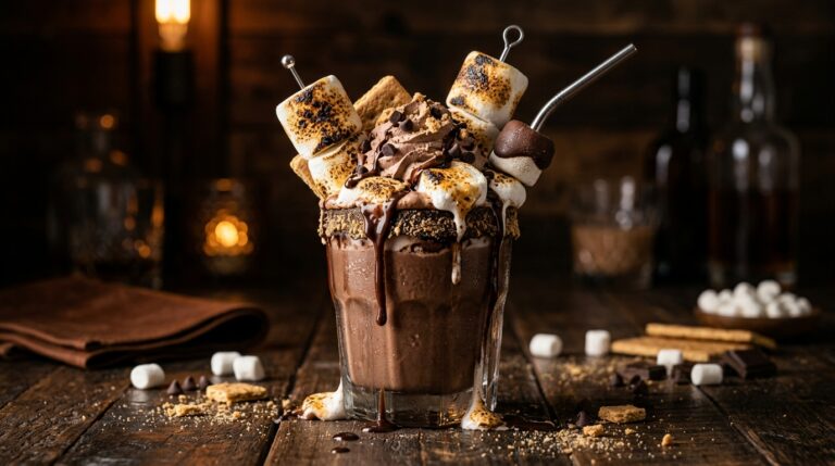 S’mores Chocolate Milkshake