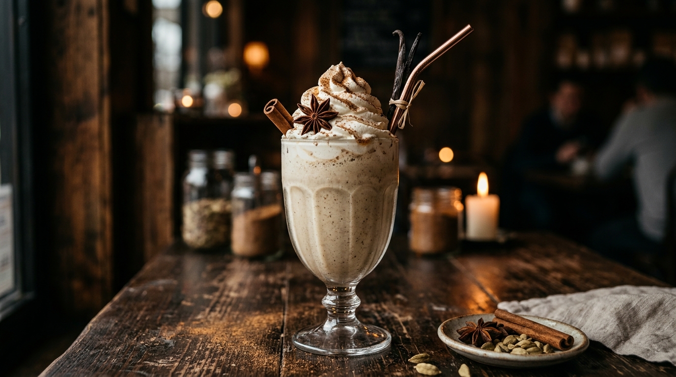 Chai Spiced Vanilla Milkshake - main hero image