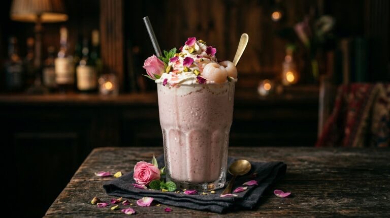 Lychee Rosewater Creamy Milkshake