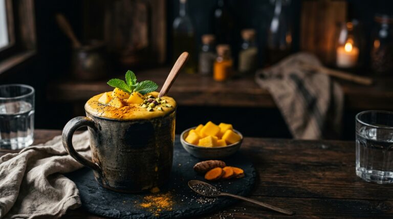 Mango and Turmeric Healthy Milkshake