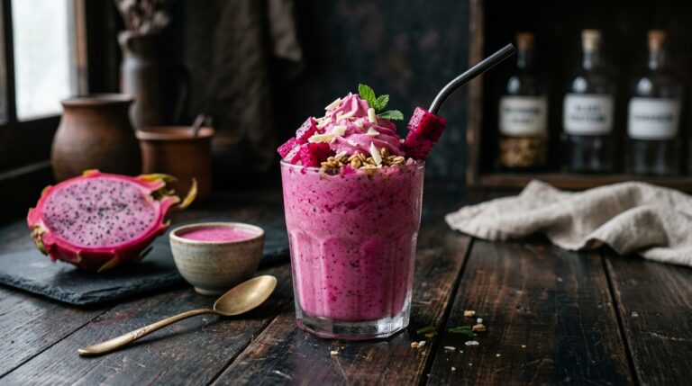 Dragon Fruit Protein Milkshake