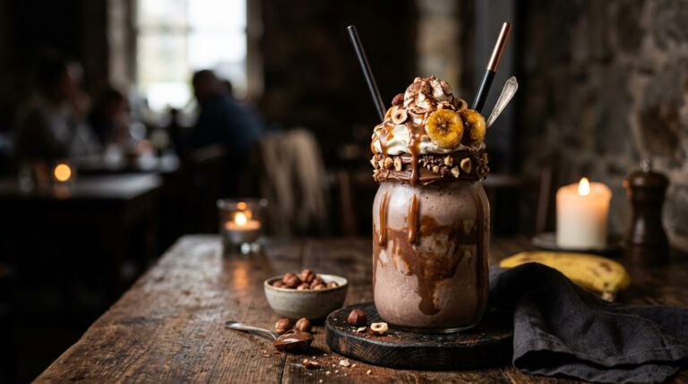 Decadent Nutella and Banana Milkshake