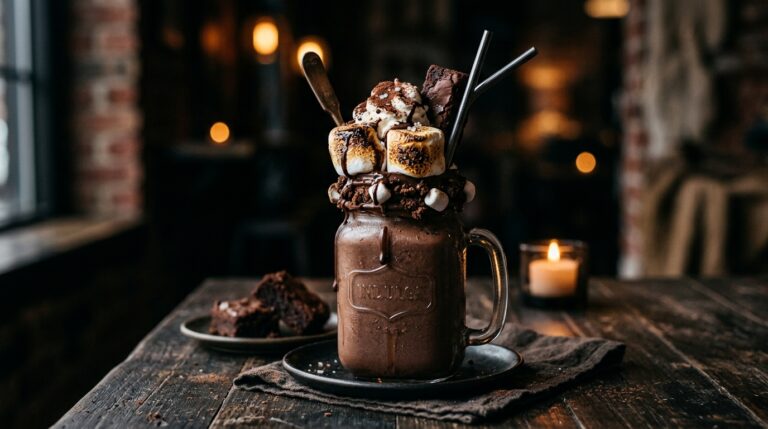 Indulgent Brownie and Marshmallow Milkshake