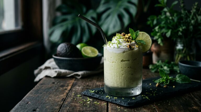 Creamy Avocado and Lime Milkshake
