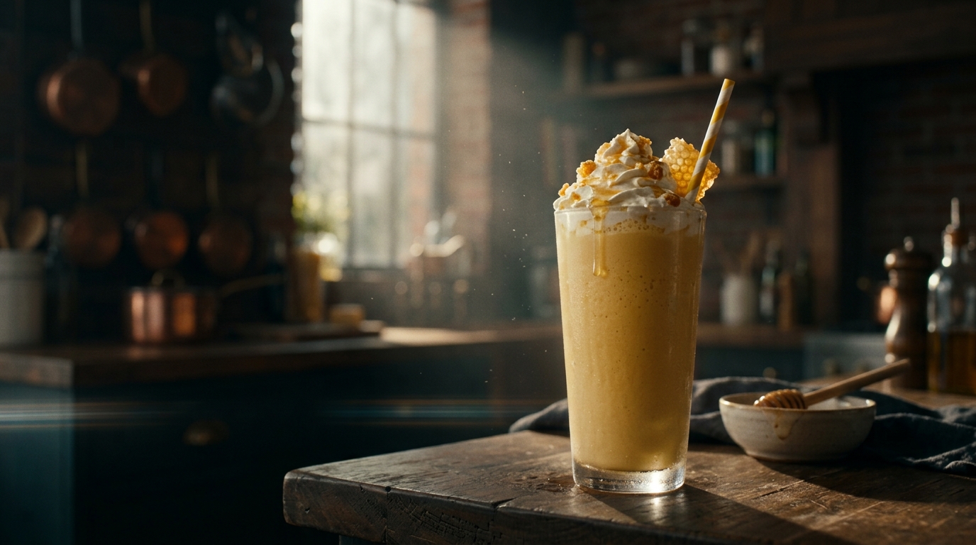 Honey Milkshake - styled presentation