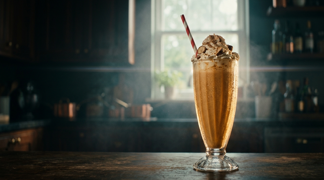 Malted Milkshake - styled presentation