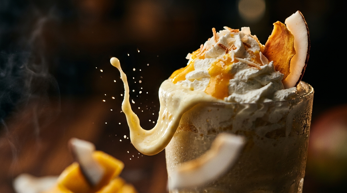 Mango Coconut Milkshake - detail view