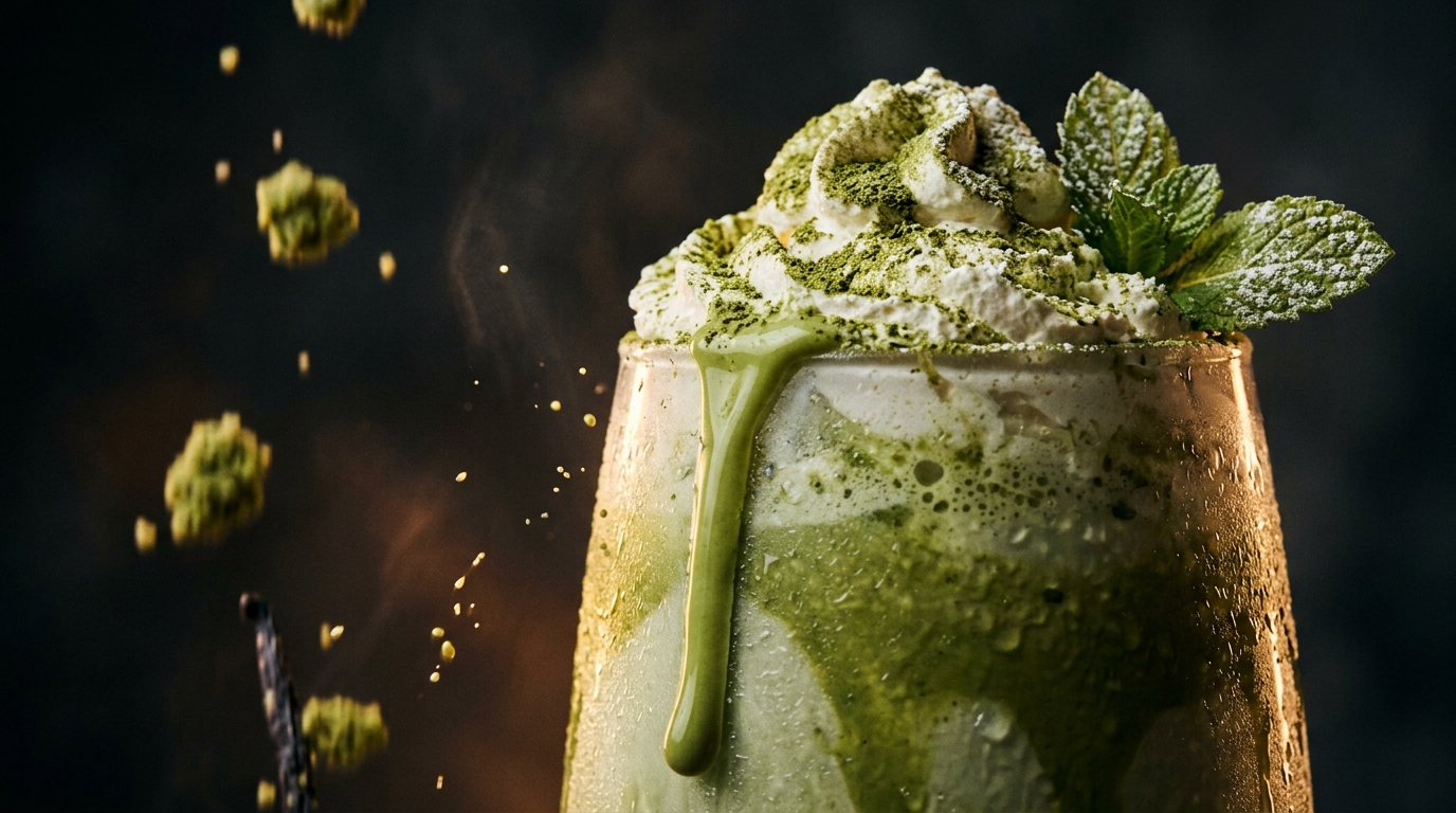Matcha Vanilla Milkshake - detail view