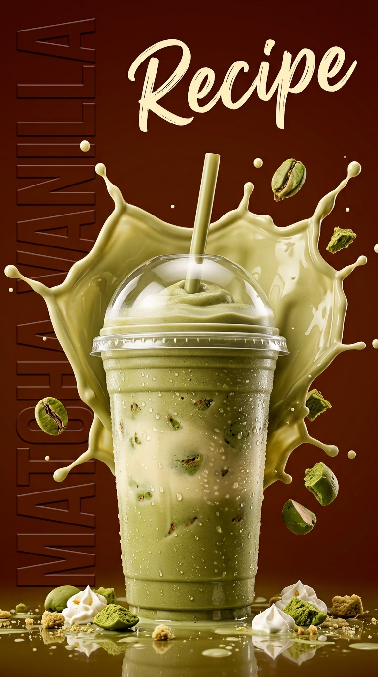 Matcha Vanilla Milkshake