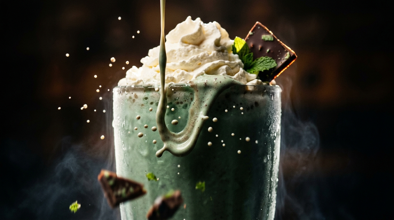 Mint Chocolate Milkshake - detail view