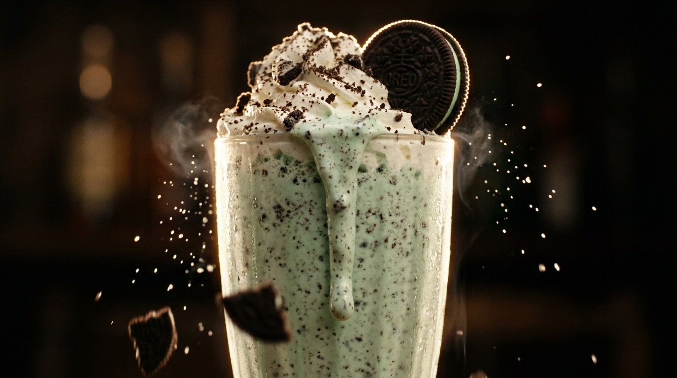 Mint Cookies And Cream Milkshake - detail view