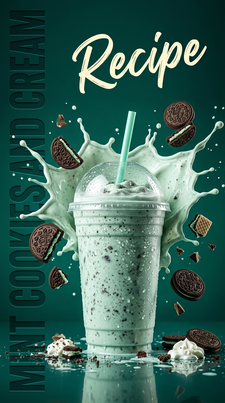 Mint Cookies and Cream Milkshake