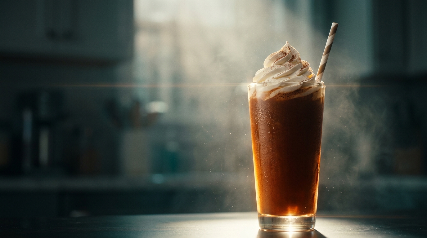 Mocha Espresso Milkshake - styled presentation