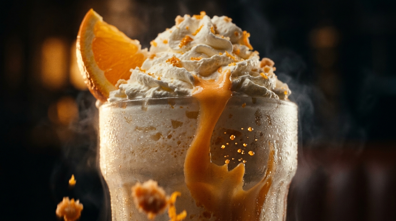 Orange Cream Milkshake - detail view