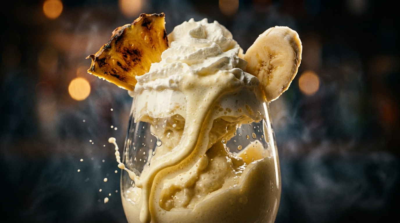 Pineapple Banana Milkshake - detail view