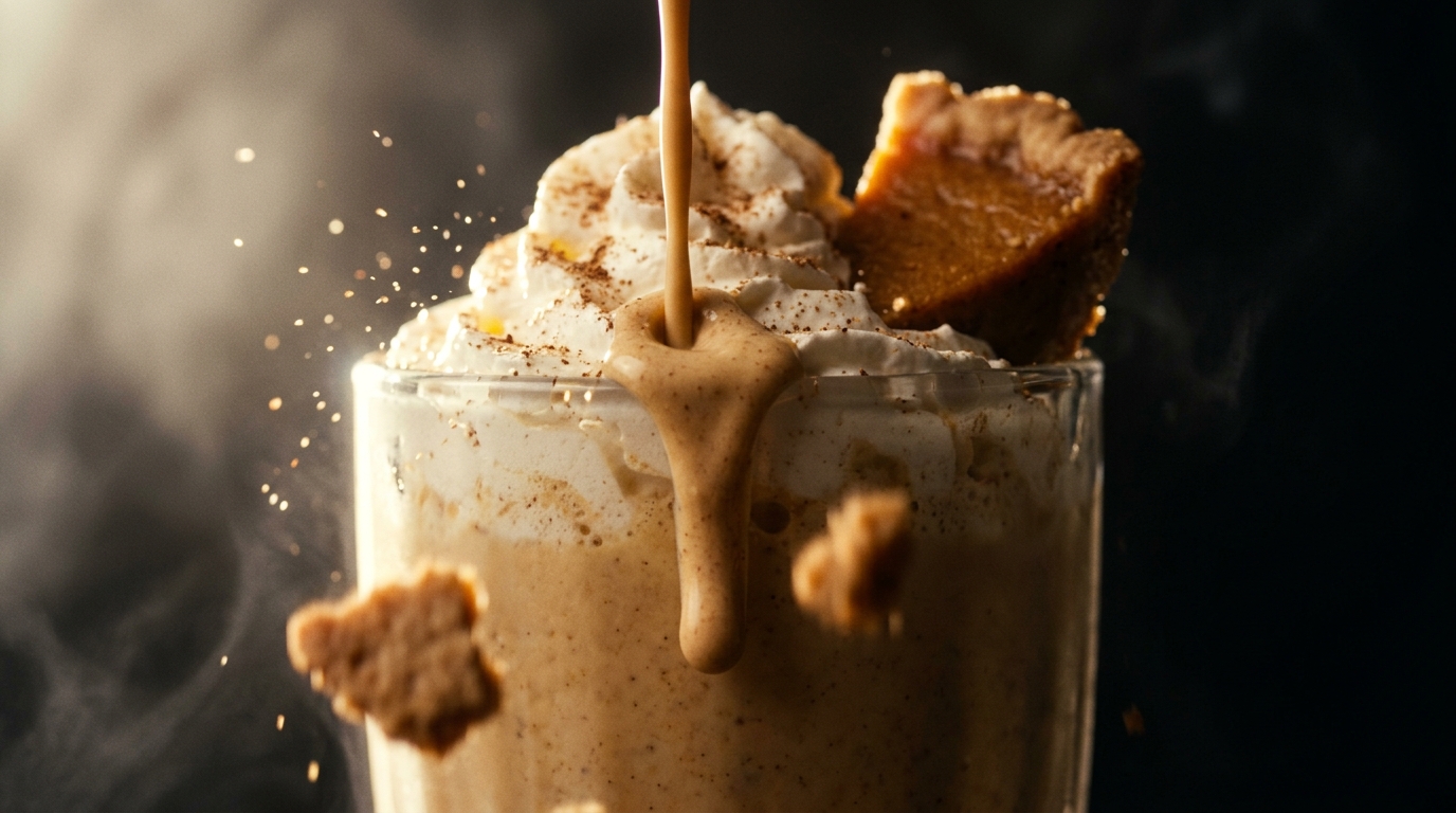Pumpkin Pie Milkshake - detail view