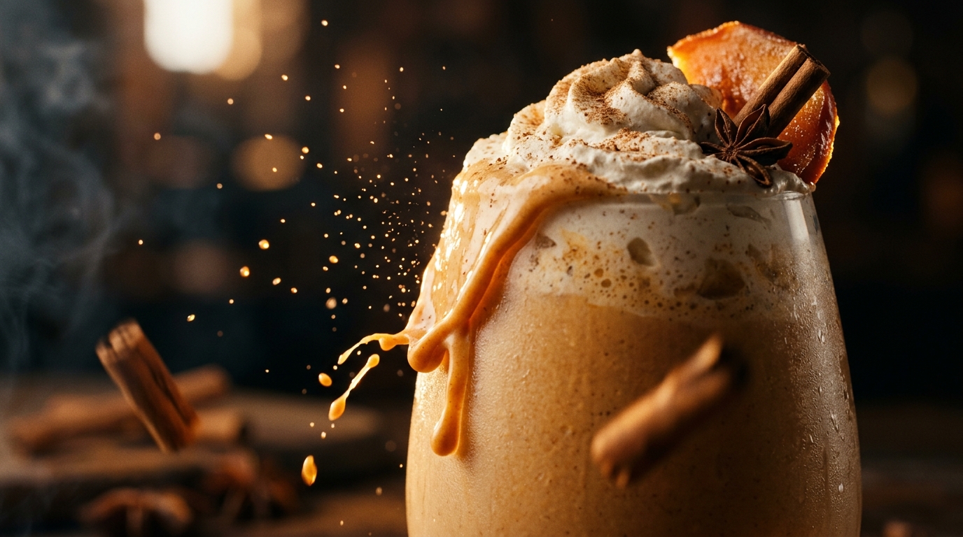 Pumpkin Spice Milkshake - detail view