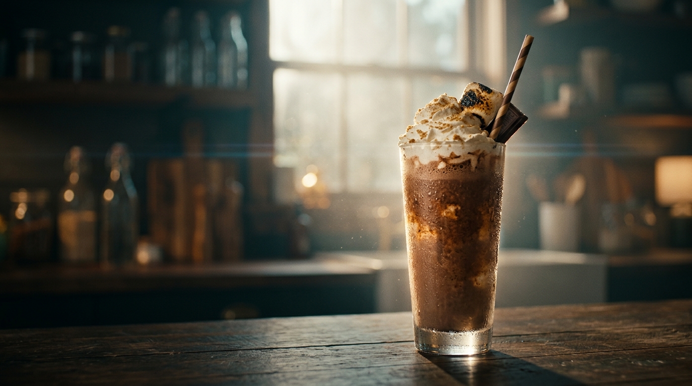 Smores Milkshake - styled presentation