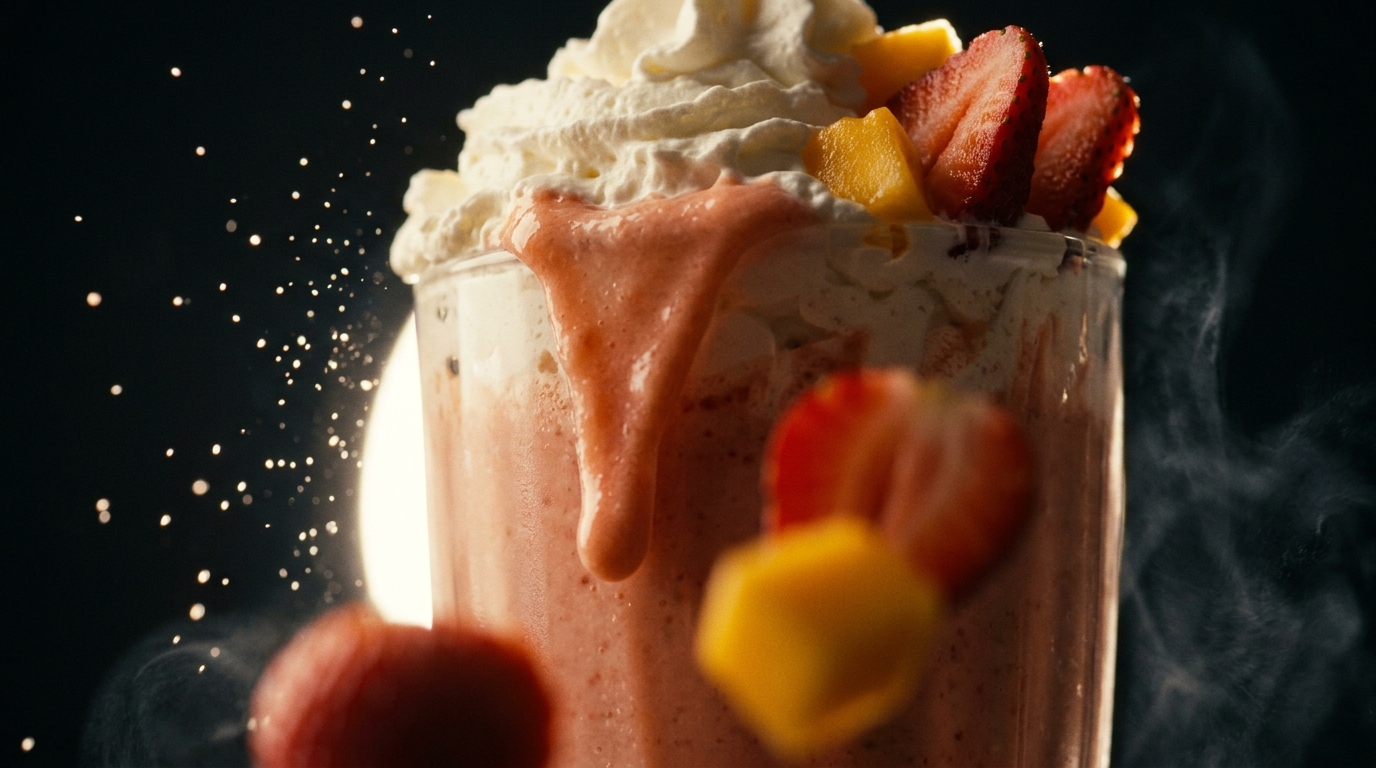 Strawberry Mango Milkshake - detail view