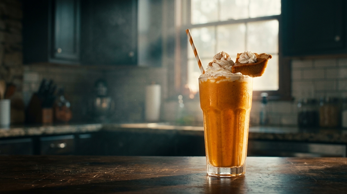 Sweet Potato Pie Milkshake - styled presentation