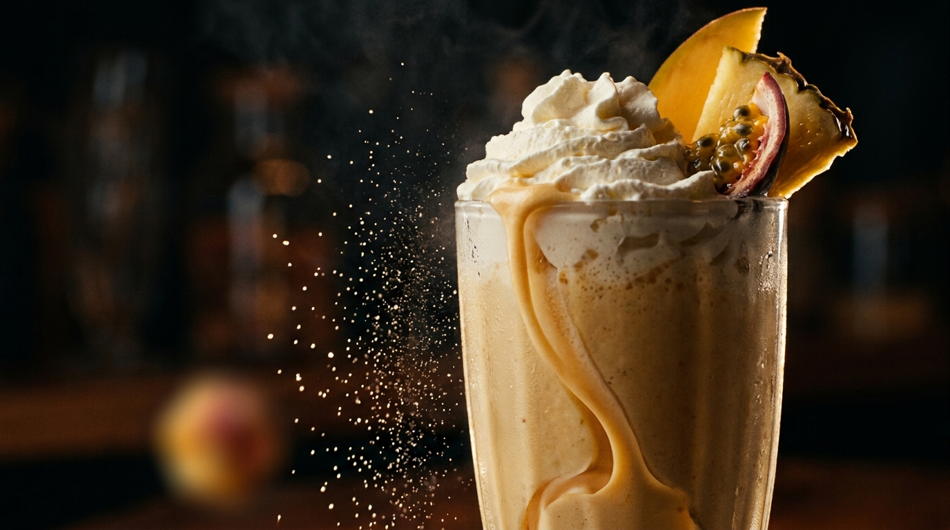 Tropical Fruit Milkshake - detail view