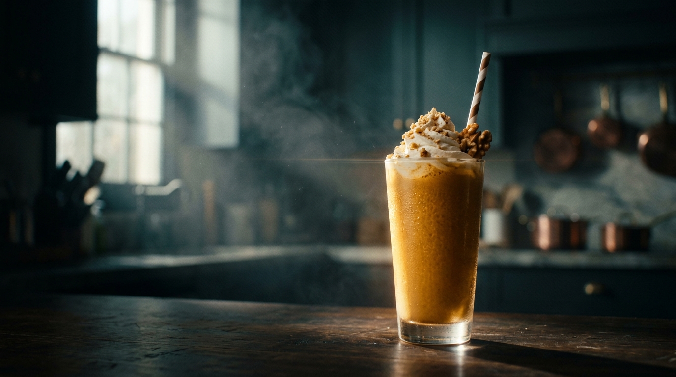 Walnut Milkshake - styled presentation